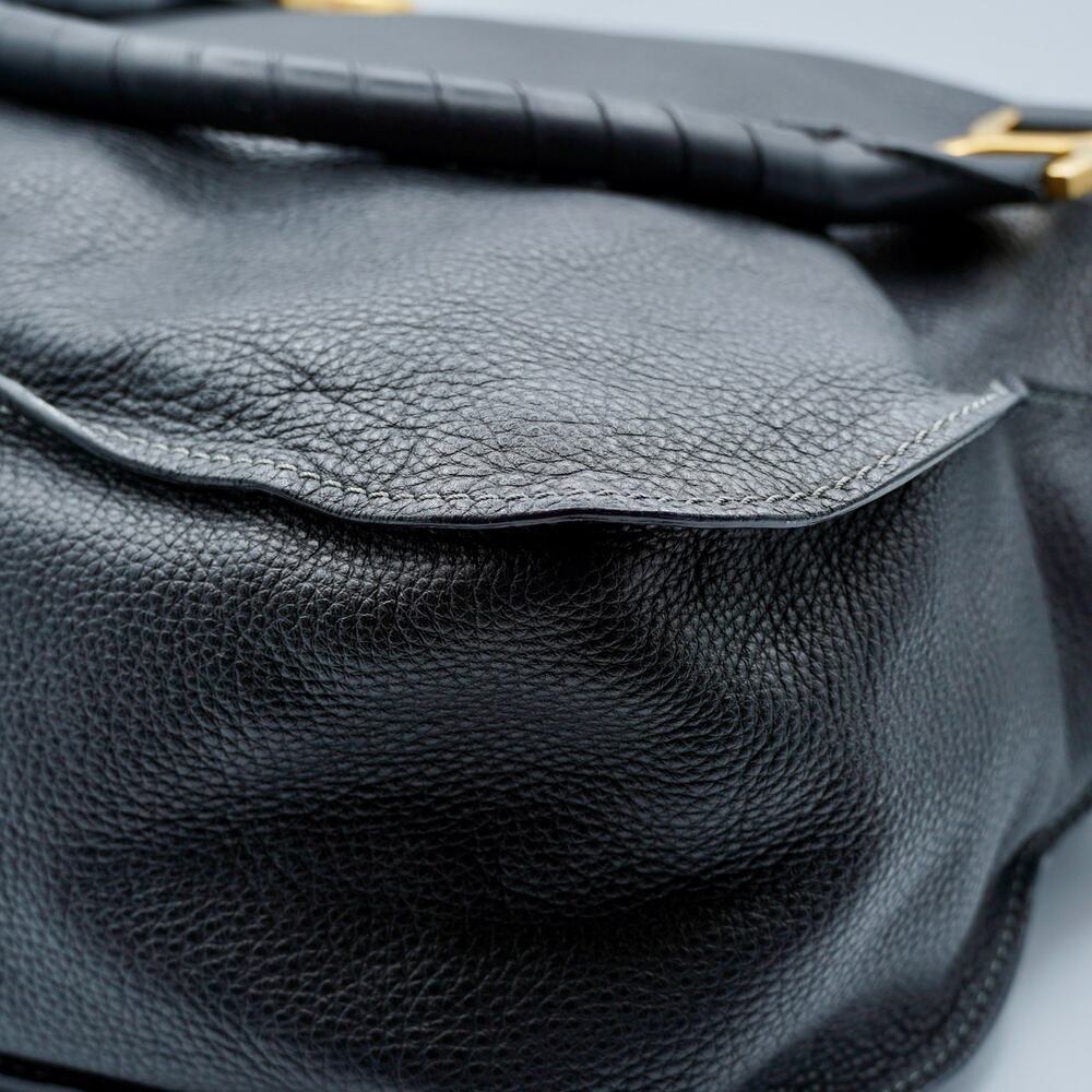 Chloe Calfskin Medium Marcie Satchel Black - Picture 8 of 11